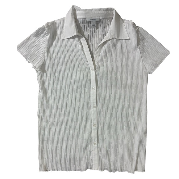 dressbarn Tops - Dressbarn White Textured Blouse